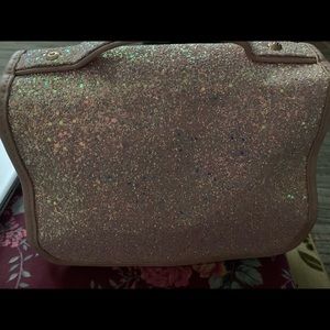 Pink Glitter Makeup Bag